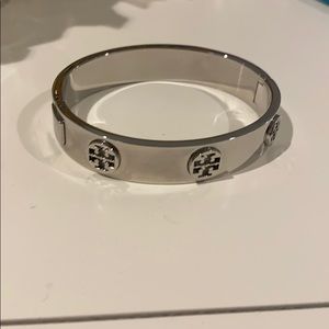 silver tory burch bracelet